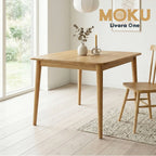 Livora One MOKU 2588ダイニングテーブル　デスク 78cm 正方形 天然木製 ホワイトアッシュ オーク ナチュラルな北欧風２人用３人用４人用
