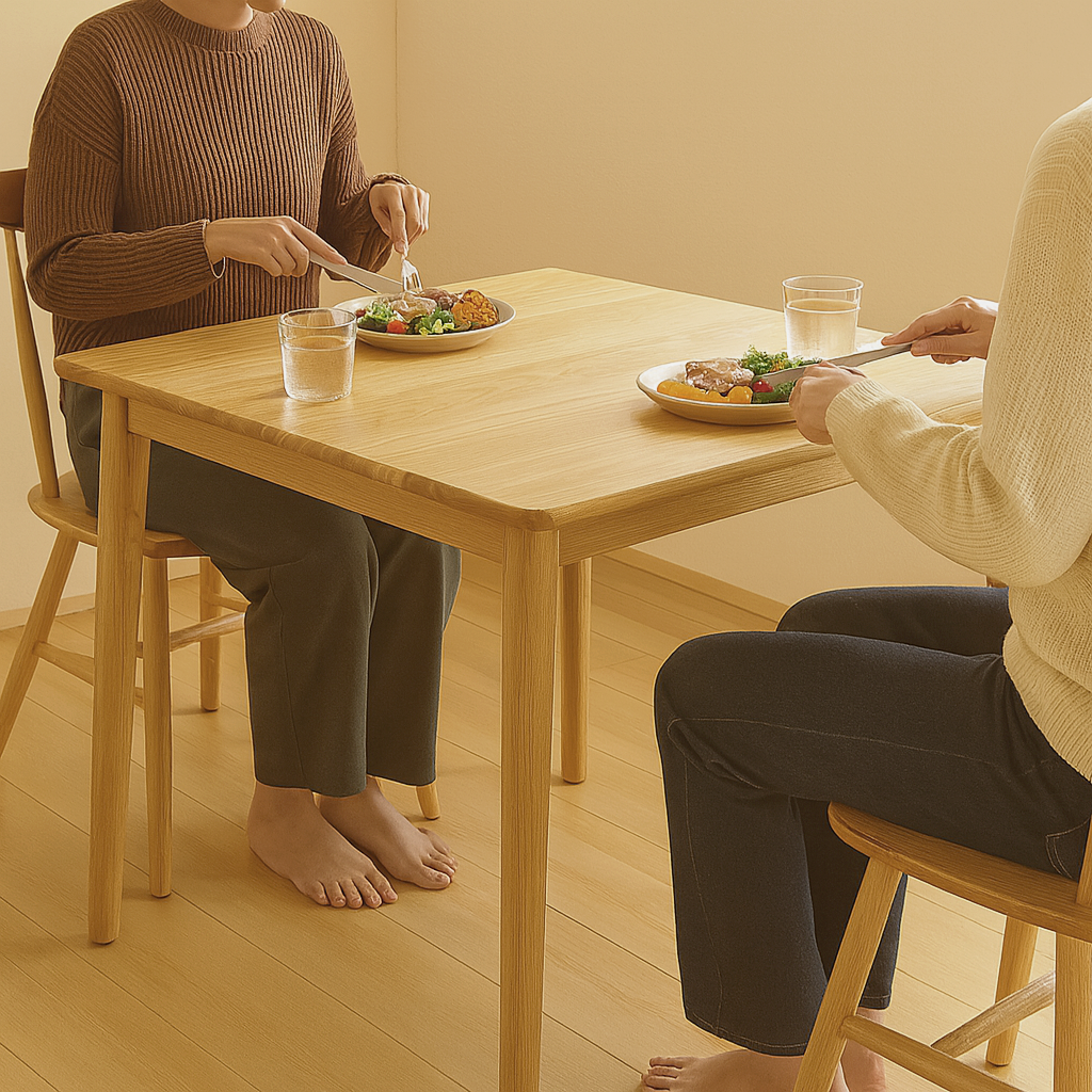 MOKU ダイニングテーブル セット ナチュラル 天然木 無垢材 木製 おしゃれ シンプル 北欧風 和風