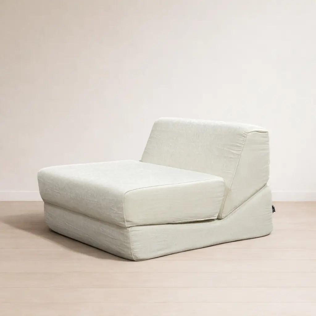 Livora One LUME　B002　圧縮ロールソファカウチ　ソファベッド　リーンロゼ　軽量　一人用　ホワイト