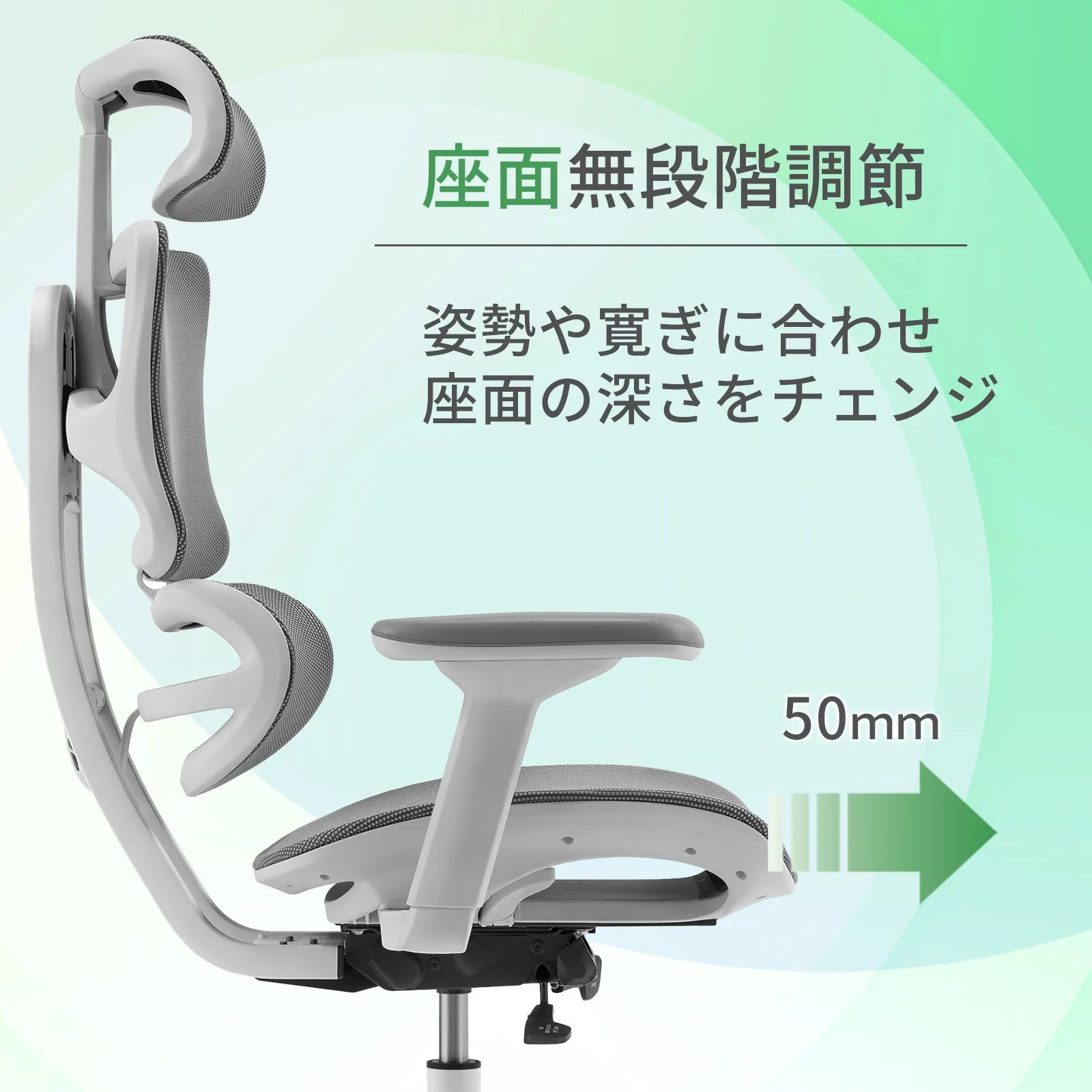 Livora One CORE　B137A-4　デスクチェア　人間工学　サイズ調整　カスタマイズ　ヘッドレスト　アーム　肘付き　フットレスト　メッシュ　ブラック　　ブラウン　レッド　オレンジ　ブルー　グレー　ホワイト　リクライニング