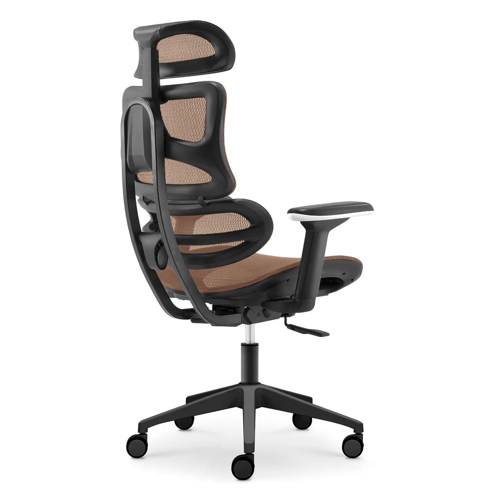 Livora One CORE　B137A-4　デスクチェア　人間工学　サイズ調整　カスタマイズ　ヘッドレスト　アーム　肘付き　フットレスト　メッシュ　ブラック　　ブラウン　レッド　オレンジ　ブルー　グレー　ホワイト　リクライニング