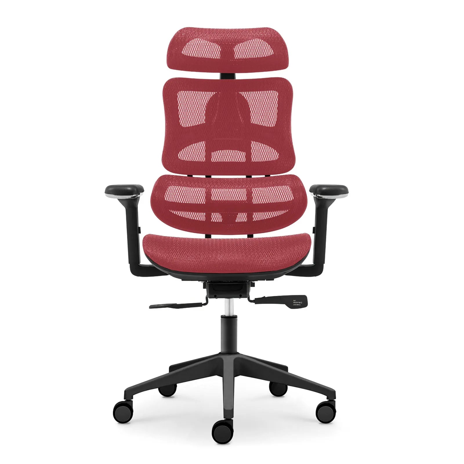 Livora One CORE　B137A-4　デスクチェア　人間工学　サイズ調整　カスタマイズ　ヘッドレスト　アーム　肘付き　フットレスト　メッシュ　ブラック　　ブラウン　レッド　オレンジ　ブルー　グレー　ホワイト　リクライニング