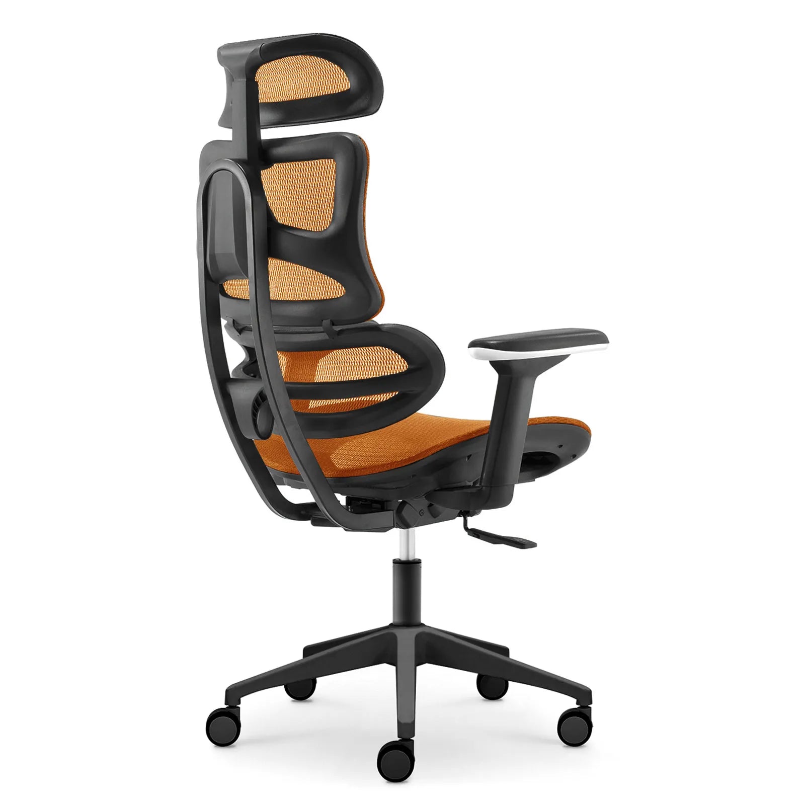 Livora One CORE　B137A-4　デスクチェア　人間工学　サイズ調整　カスタマイズ　ヘッドレスト　アーム　肘付き　フットレスト　メッシュ　ブラック　　ブラウン　レッド　オレンジ　ブルー　グレー　ホワイト　リクライニング