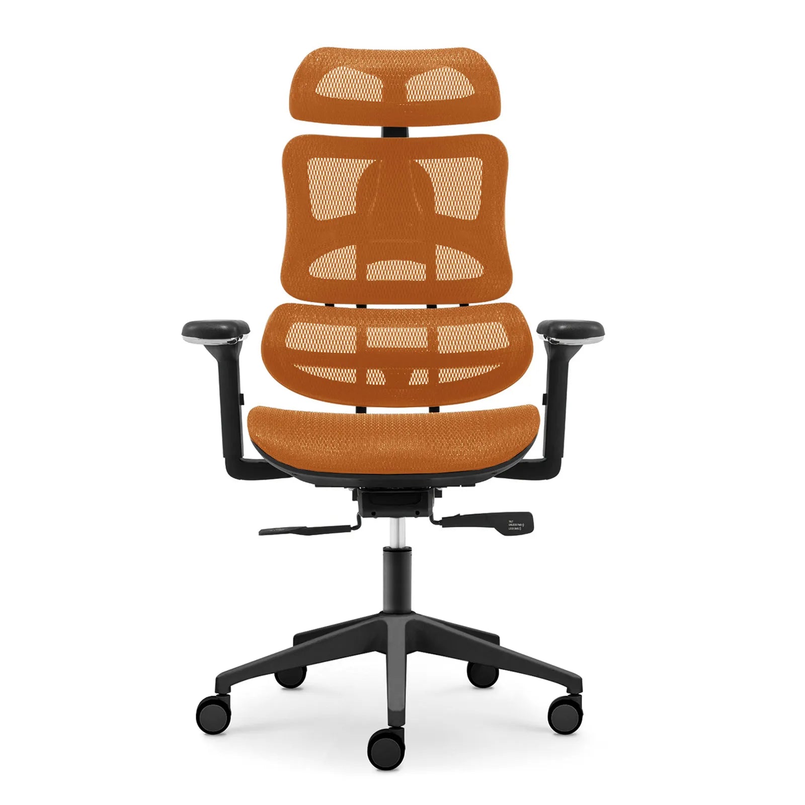 Livora One CORE　B137A-4　デスクチェア　人間工学　サイズ調整　カスタマイズ　ヘッドレスト　アーム　肘付き　フットレスト　メッシュ　ブラック　　ブラウン　レッド　オレンジ　ブルー　グレー　ホワイト　リクライニング