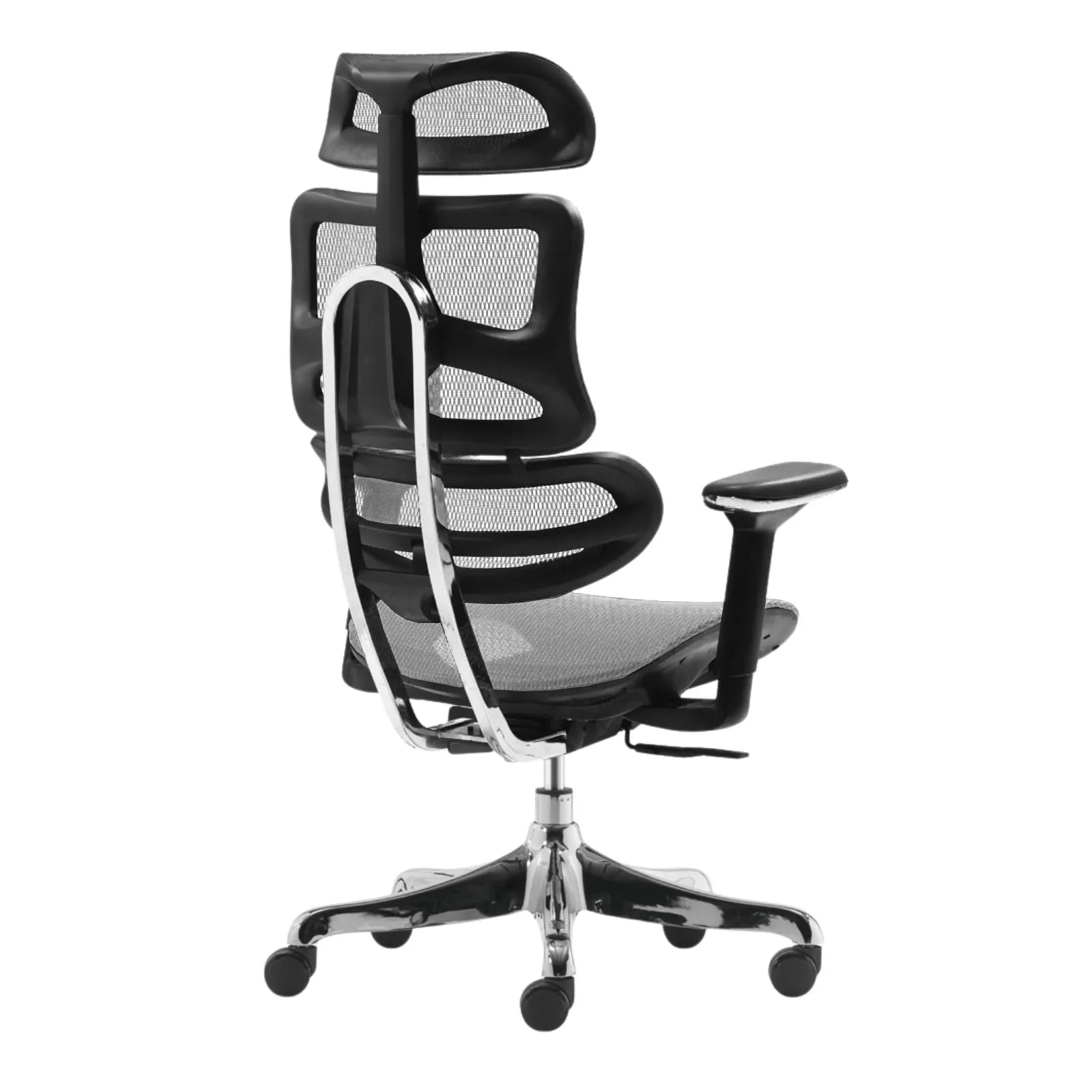 Livora One CORE　B137A　デスクチェア　人間工学　サイズ調整　カスタマイズ　ヘッドレスト　アーム　メッシュ　ブラックグレー