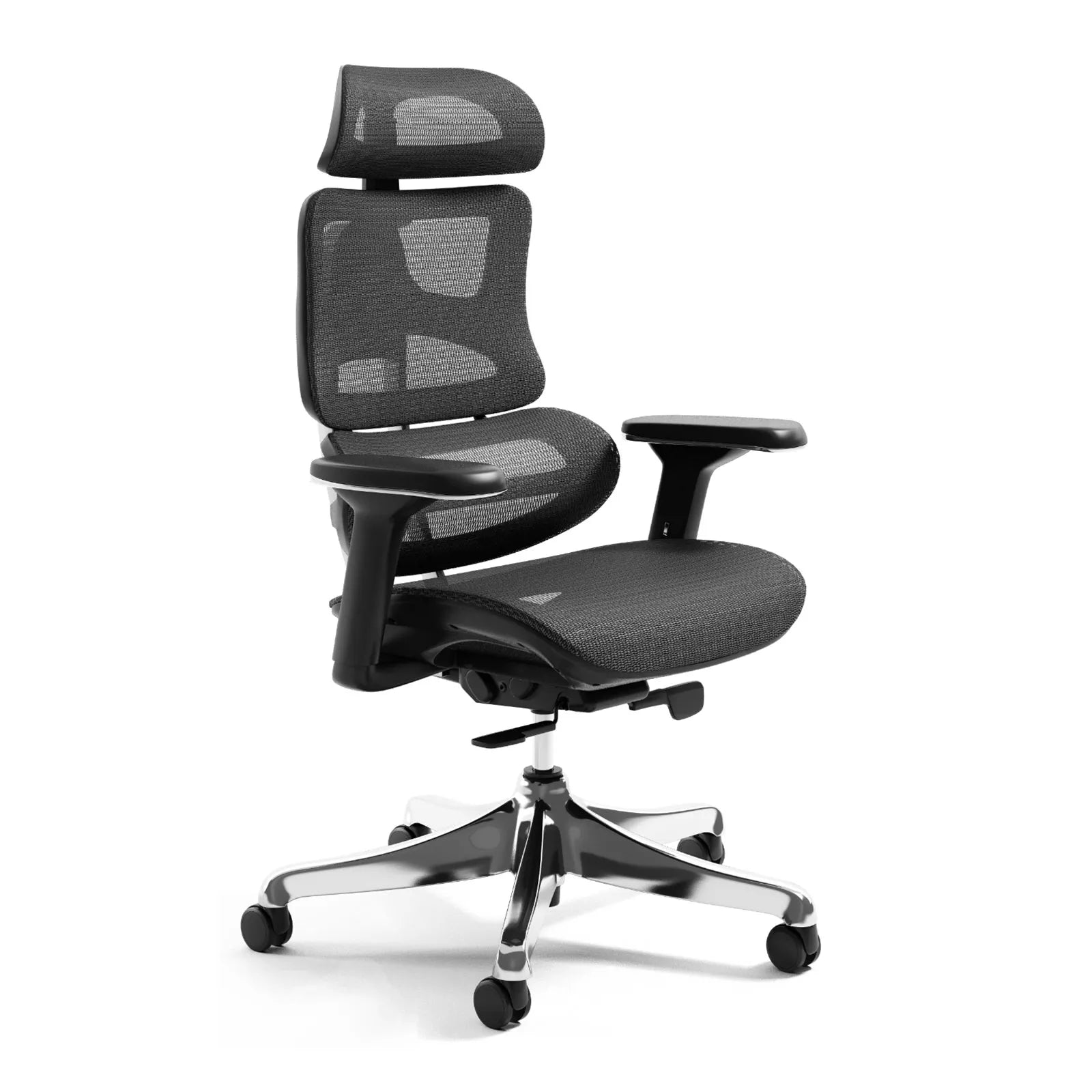 Livora One CORE　B137A　デスクチェア　人間工学　サイズ調整　カスタマイズ　ヘッドレスト　アーム　メッシュ　ブラック　　