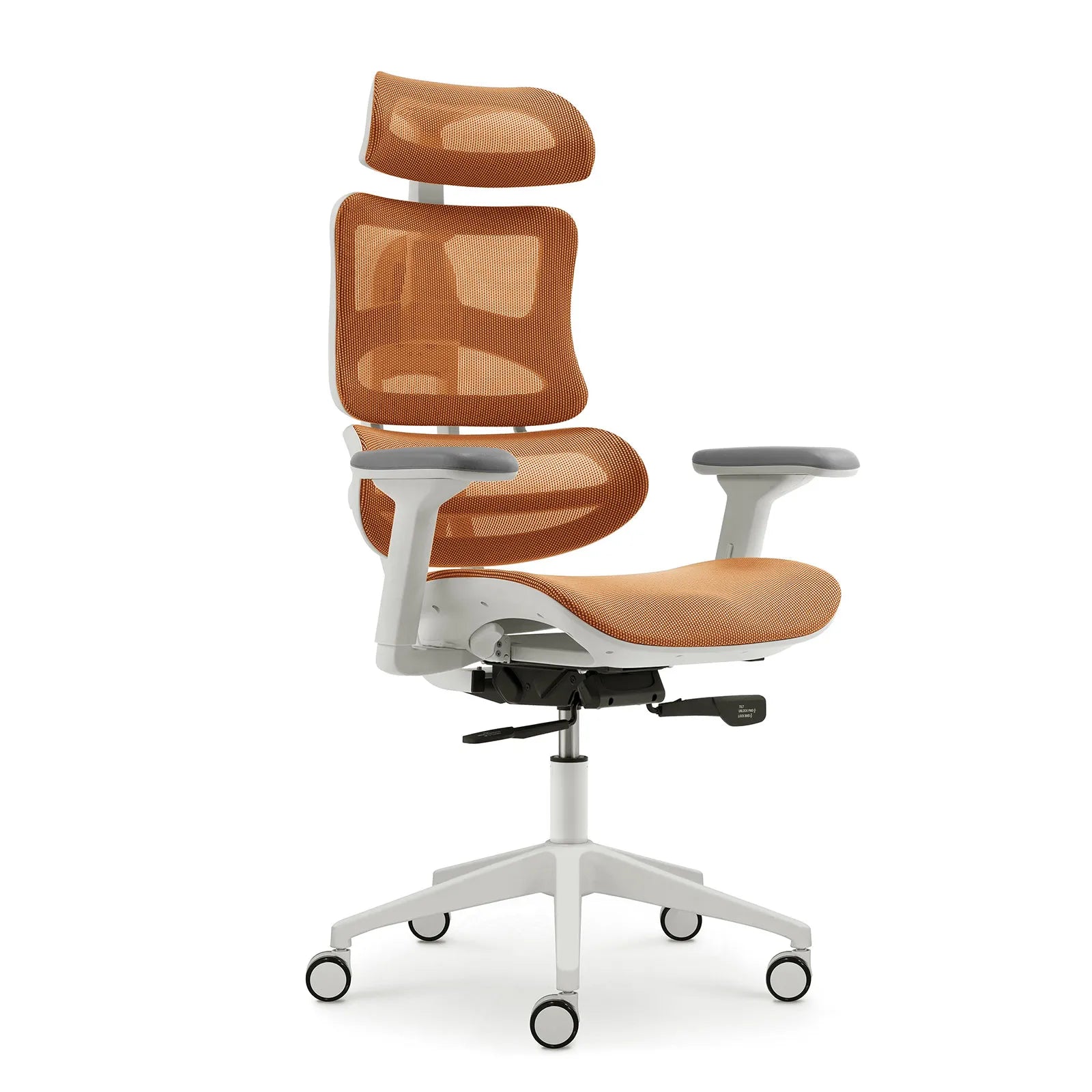 Livora One CORE　B137A-4　デスクチェア　人間工学　サイズ調整　カスタマイズ　ヘッドレスト　アーム　肘付き　フットレスト　メッシュ　ブラック　　ブラウン　レッド　オレンジ　ブルー　グレー　ホワイト　リクライニング