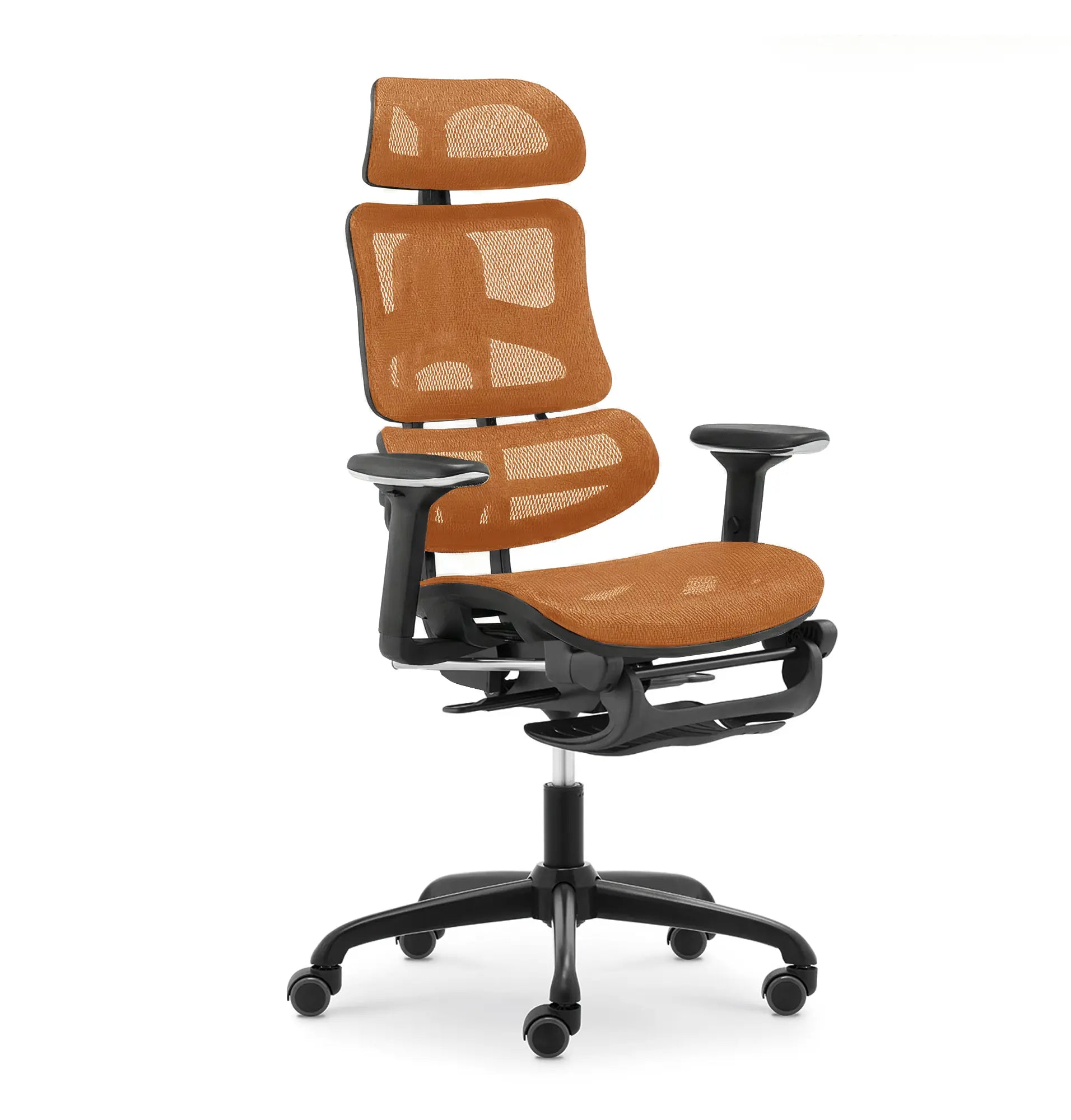 デスクチェア B187A フルリクライニング・フットレスト付き