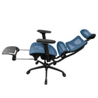 Livora One CORE　B187A　デスクチェア　人間工学　サイズ調整　カスタマイズ　ヘッドレスト　アーム　肘付き　フットレスト　メッシュ　ブラック　　ブラウン　レッド　オレンジ　ブルー　グレー　フルリクライニング