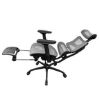 Livora One CORE　B187A　デスクチェア　人間工学　サイズ調整　カスタマイズ　ヘッドレスト　アーム　肘付き　フットレスト　メッシュ　ブラック　　ブラウン　レッド　オレンジ　ブルー　グレー　フルリクライニング
