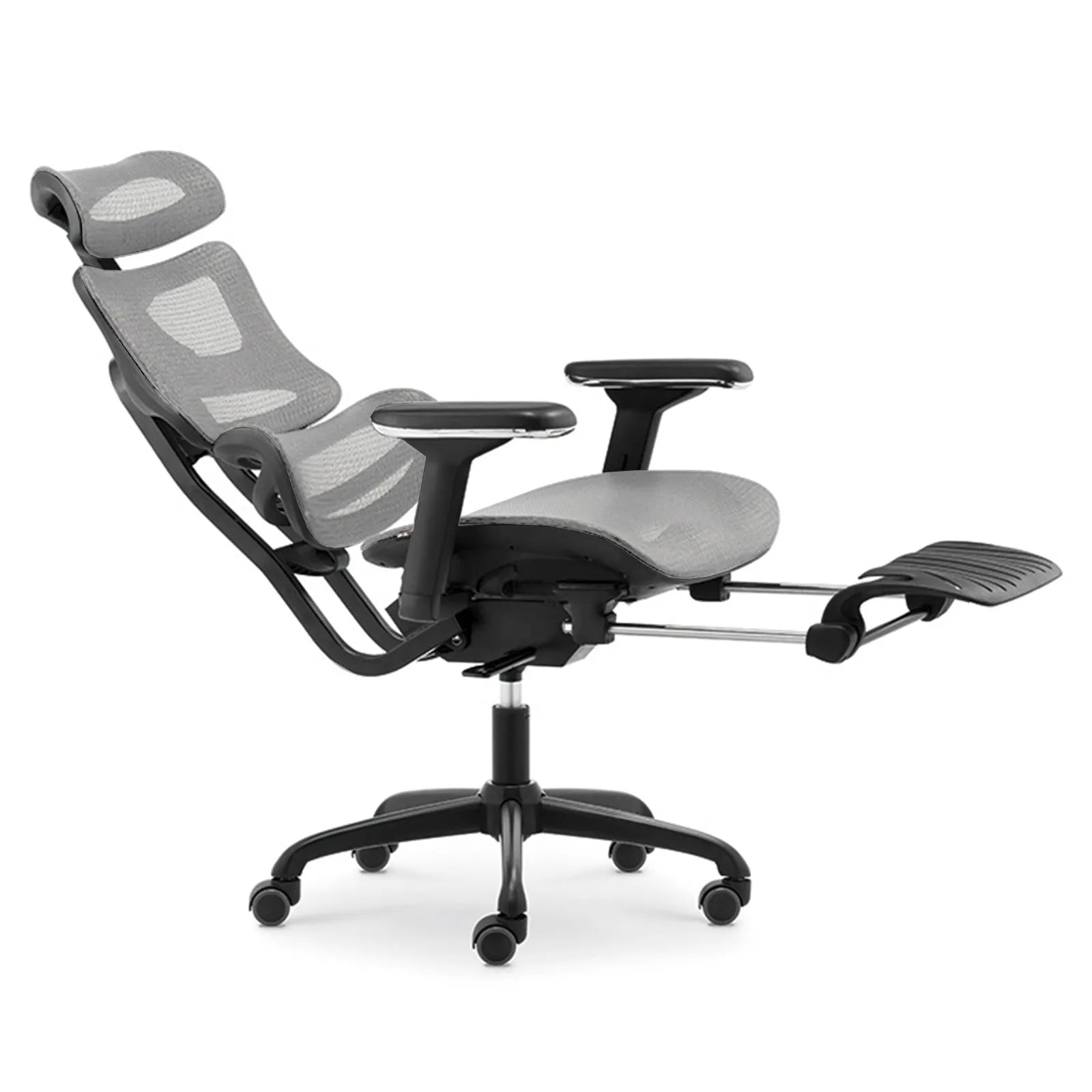Livora One CORE　B187A　デスクチェア　人間工学　サイズ調整　カスタマイズ　ヘッドレスト　アーム　肘付き　フットレスト　メッシュ　ブラック　　ブラウン　レッド　オレンジ　ブルー　グレー　フルリクライニング