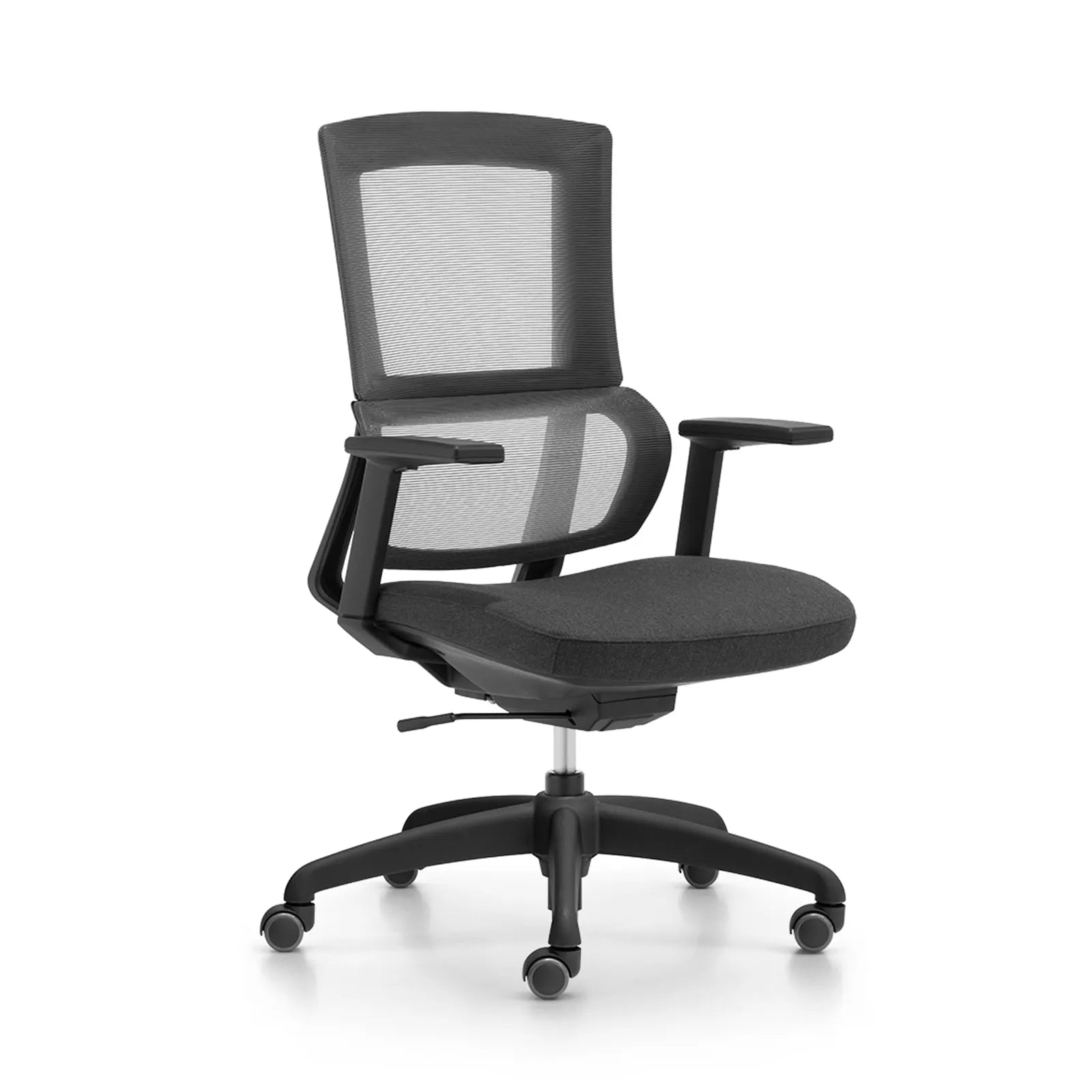 Livora One CORE　デスクチェア B263 人間工学 オフィスチェア ヘッド無し リクライニング 上下可動式 アームレスト　疲れにくい　ウレタンクッション　肘付き　シンプル　ベーシック　ランバーサポート