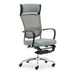 Livora One CORE　デスクチェア B315 人間工学 オフィスチェア ヘッドレスト フルリクライニング　フットレスト 疲れにくい　ウレタンクッション　肘付き　グレー