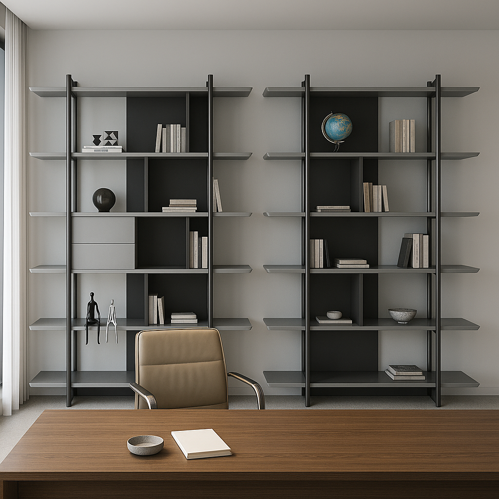 Livora One LUME　飾り棚　ハイエンド　　ディスプレイシェルフ　棚　モダン　おしゃれ　かっこいい　気品　存在感　洗練されたデザイン　社長室　社長用　書斎　オフィス　店舗　ファッション