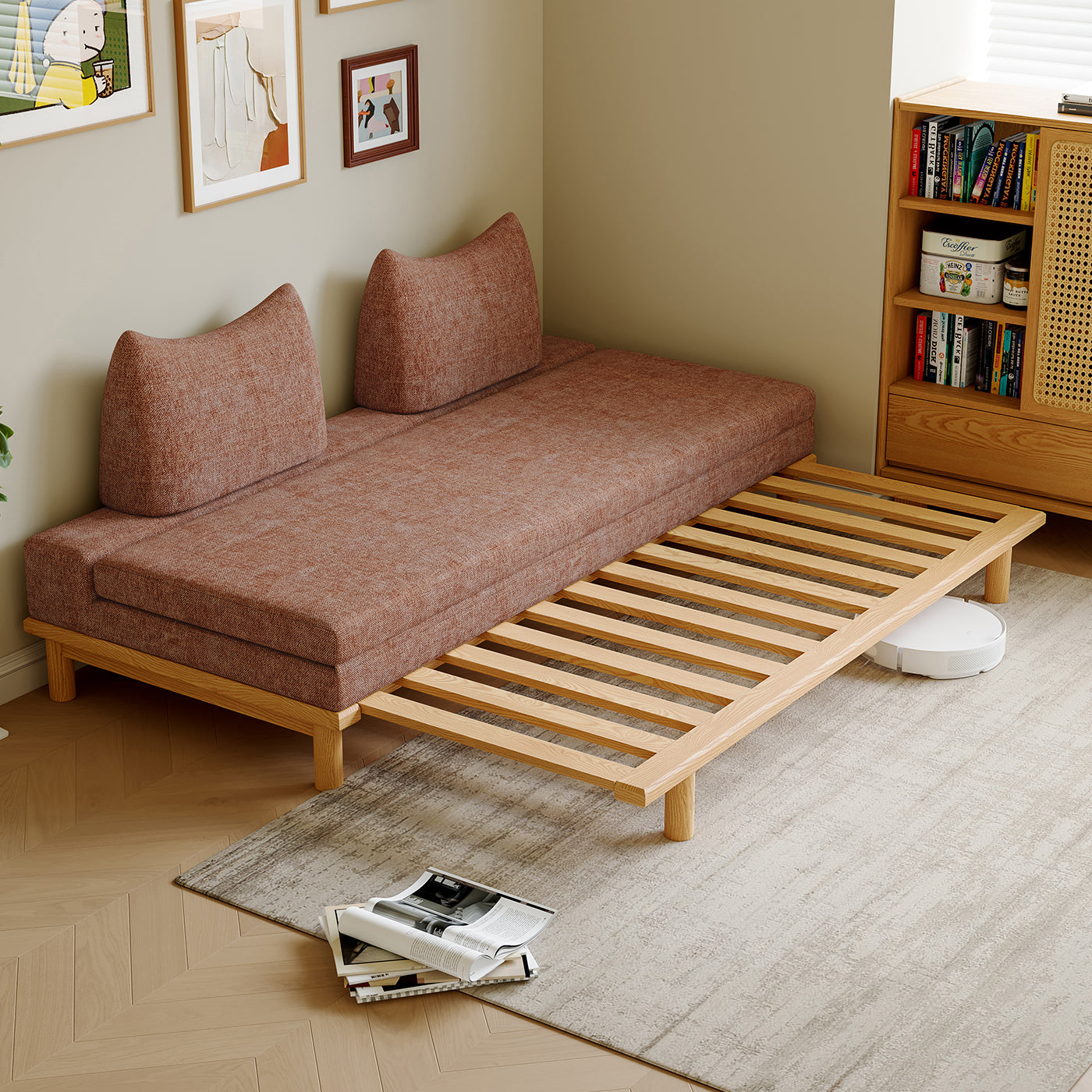 ベッド A817 ホワイトアッシュ FAS級天然無垢材 – LivoraOne