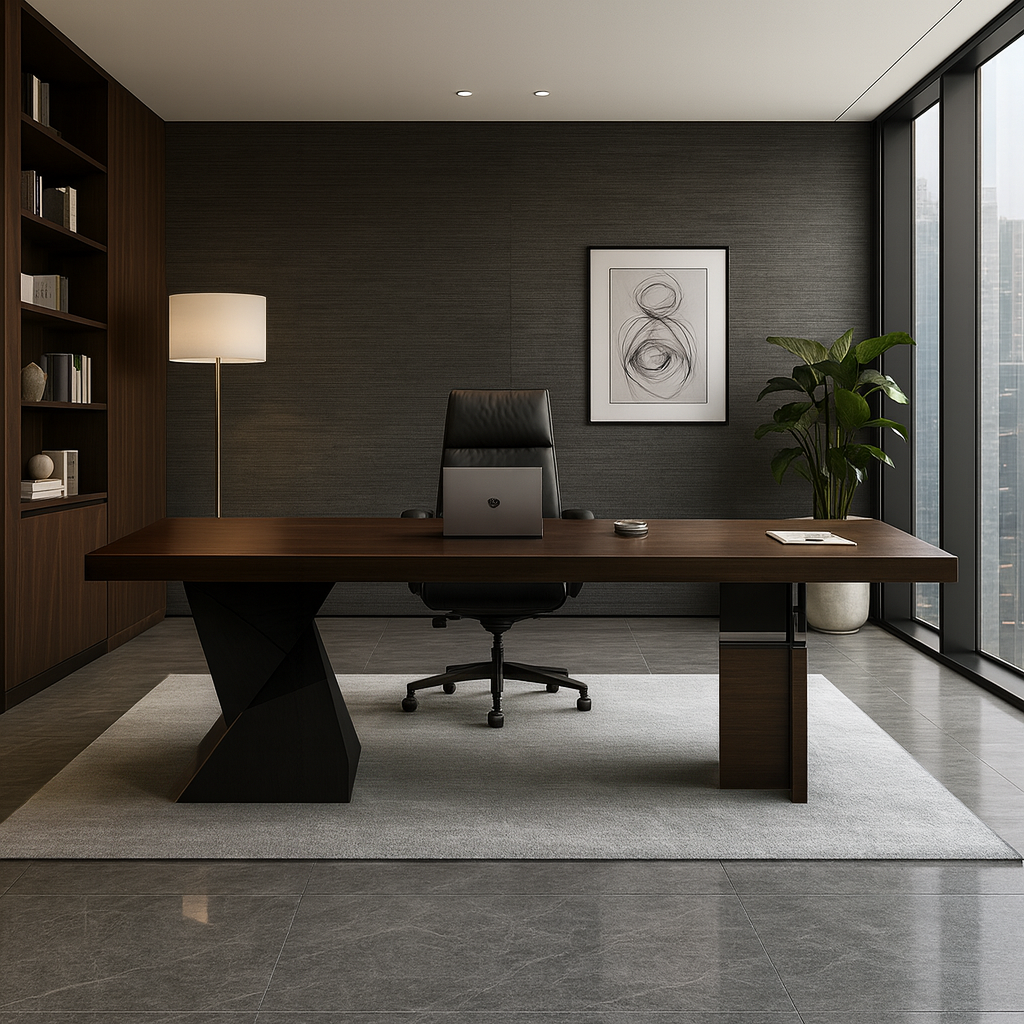 LUME デスク JUSGS1084 モダン　デザイン　おしゃれ　かっこいい　デスク　高級　社長室　オフィス　テレワーク　個人事業主　フリーランス　事務所用