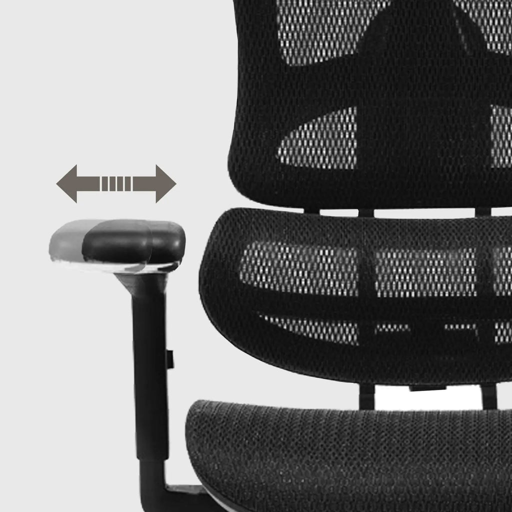 デスクチェア B187A フルリクライニング・フットレスト付き