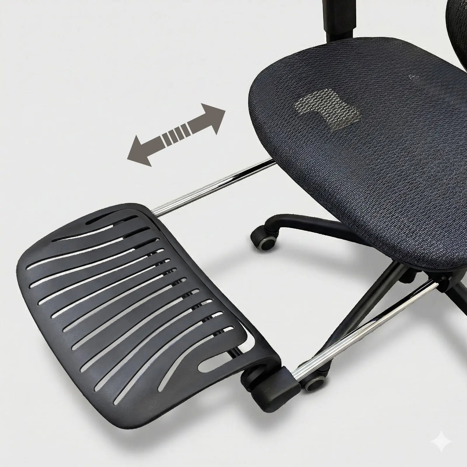 デスクチェア B187A フルリクライニング・フットレスト付き