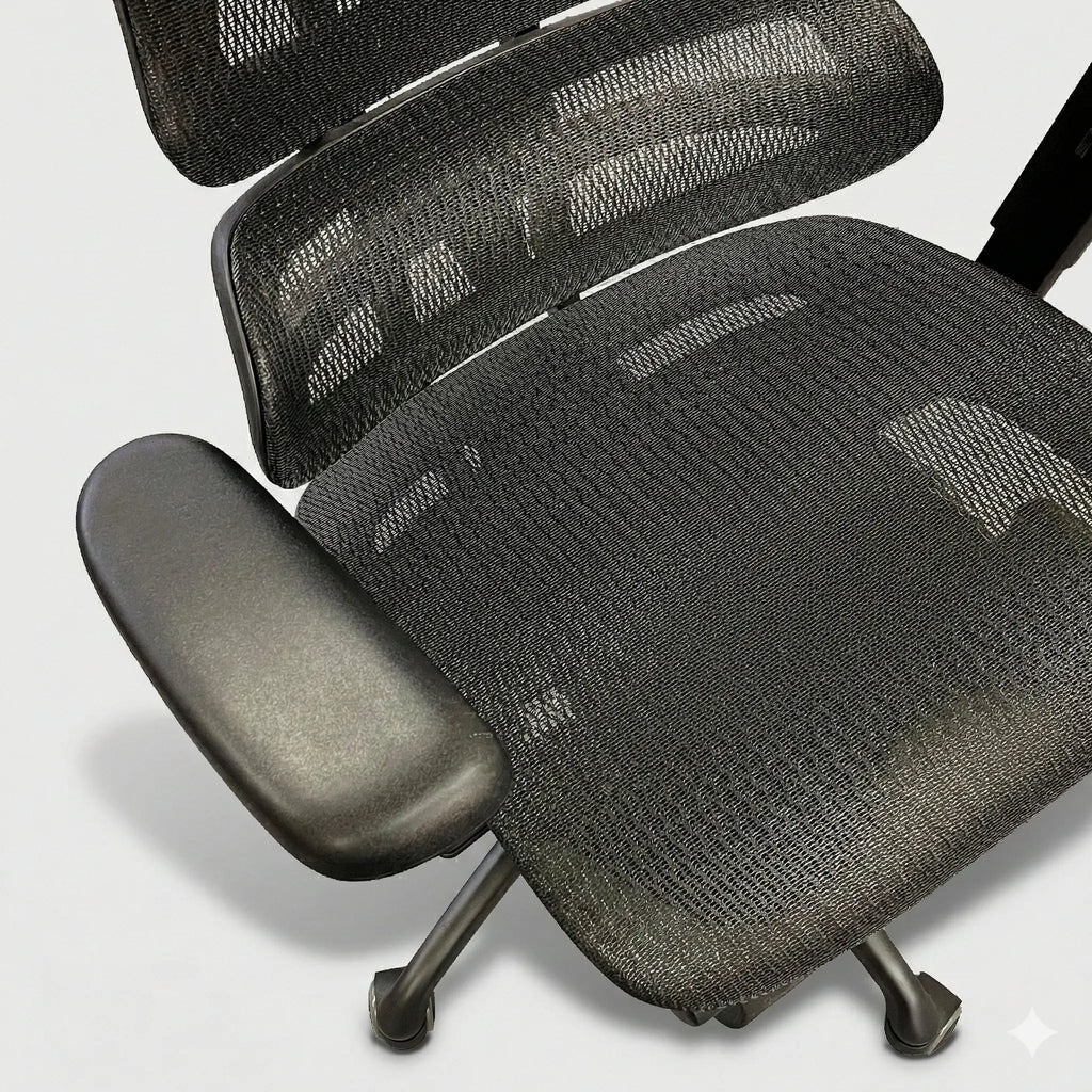 デスクチェア B187A フルリクライニング・フットレスト付き