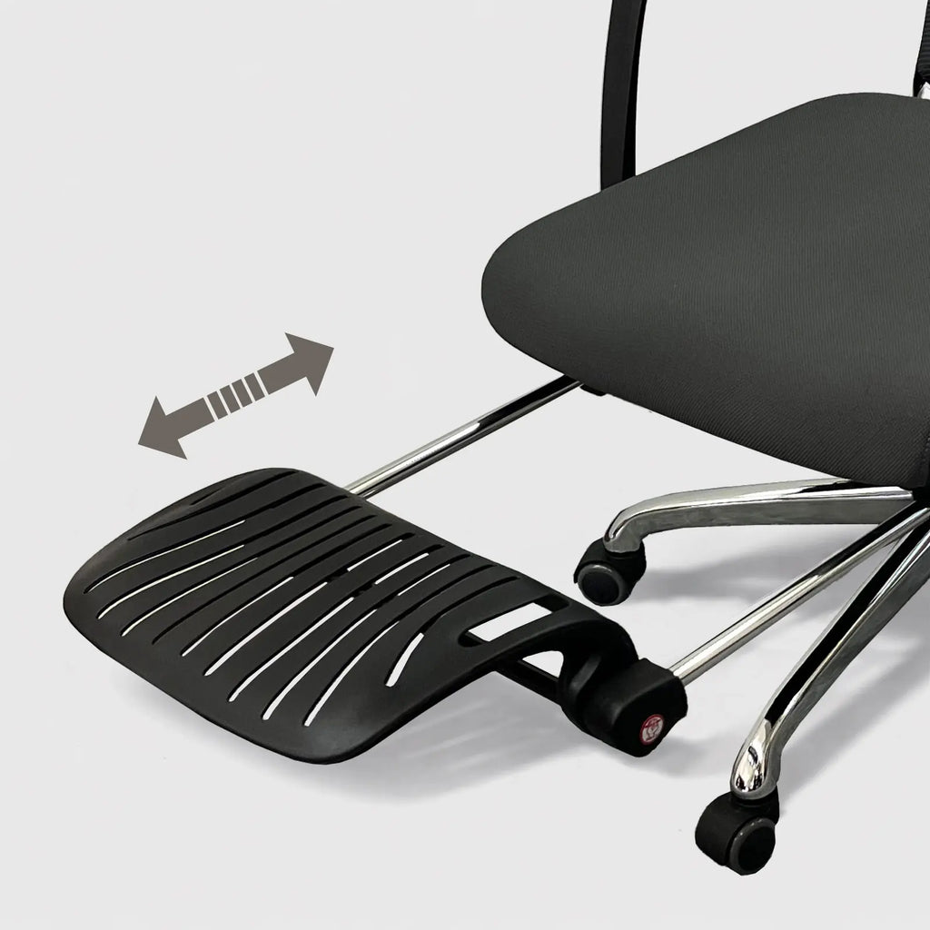 デスクチェア B315 フルリクライニング フットレスト付き