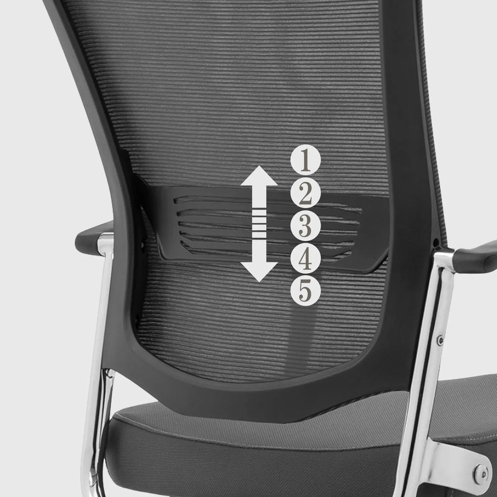 デスクチェア B315 フルリクライニング フットレスト付き