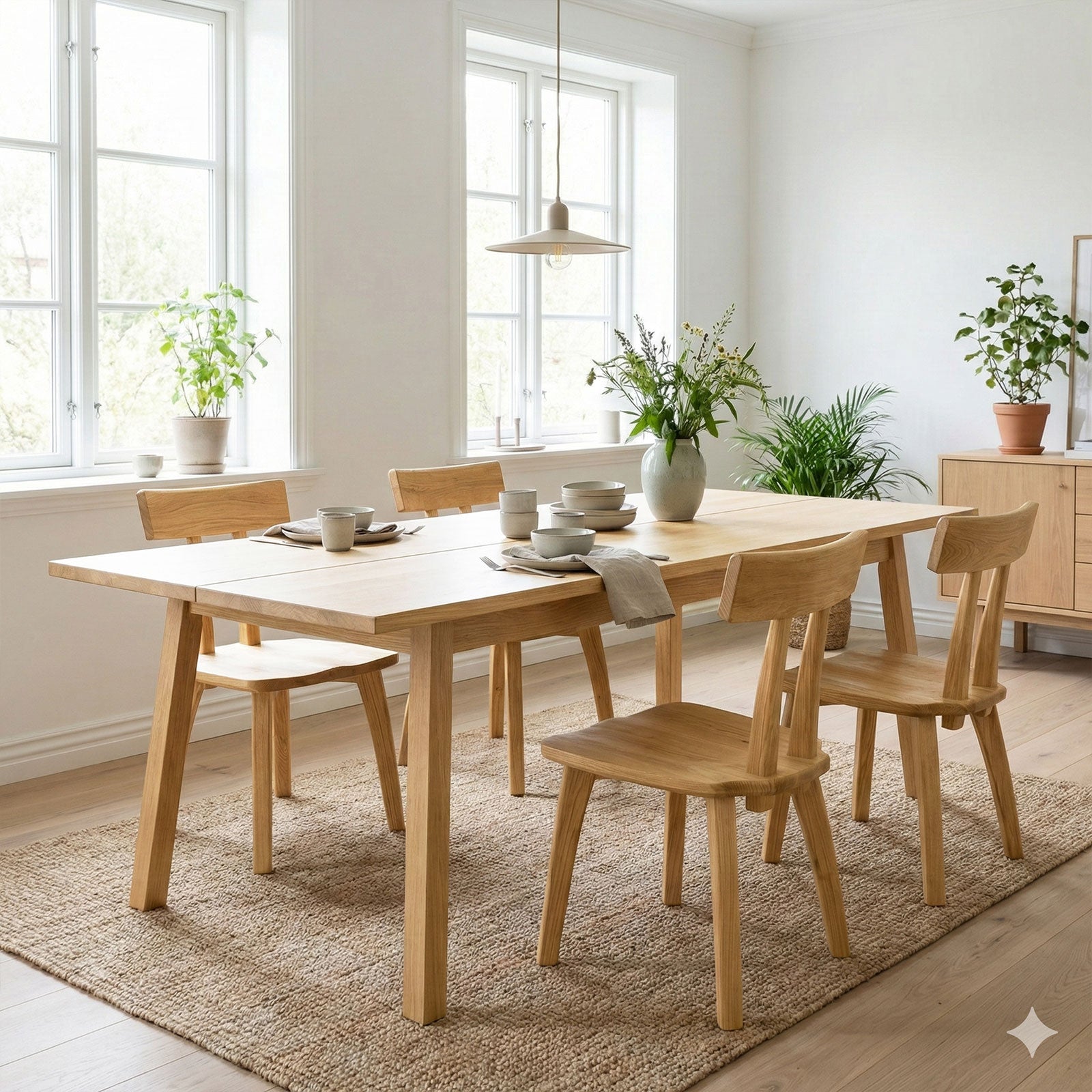 ダイニングチェア P801  ２脚セット ホワイトアッシュFAS級天然無垢材