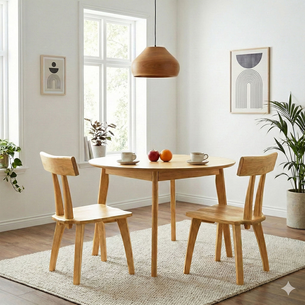 ダイニングチェア P801  ２脚セット ホワイトアッシュFAS級天然無垢材