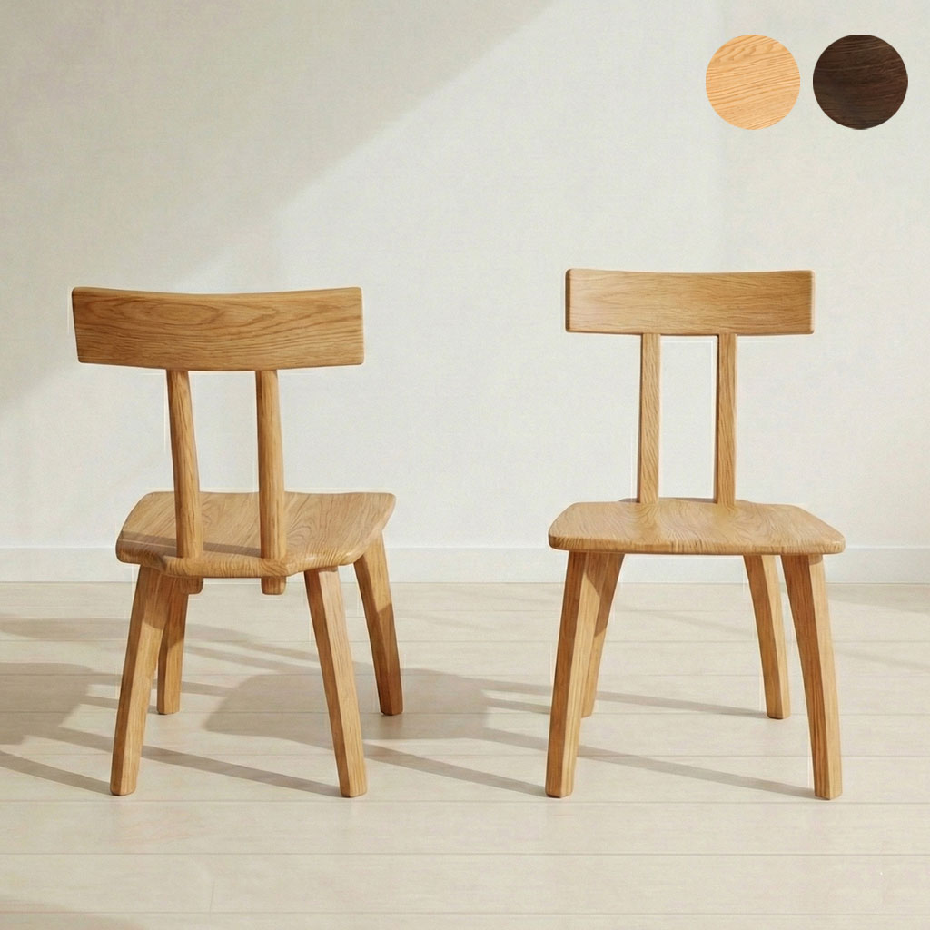 ダイニングチェア P801  ２脚セット ホワイトアッシュFAS級天然無垢材