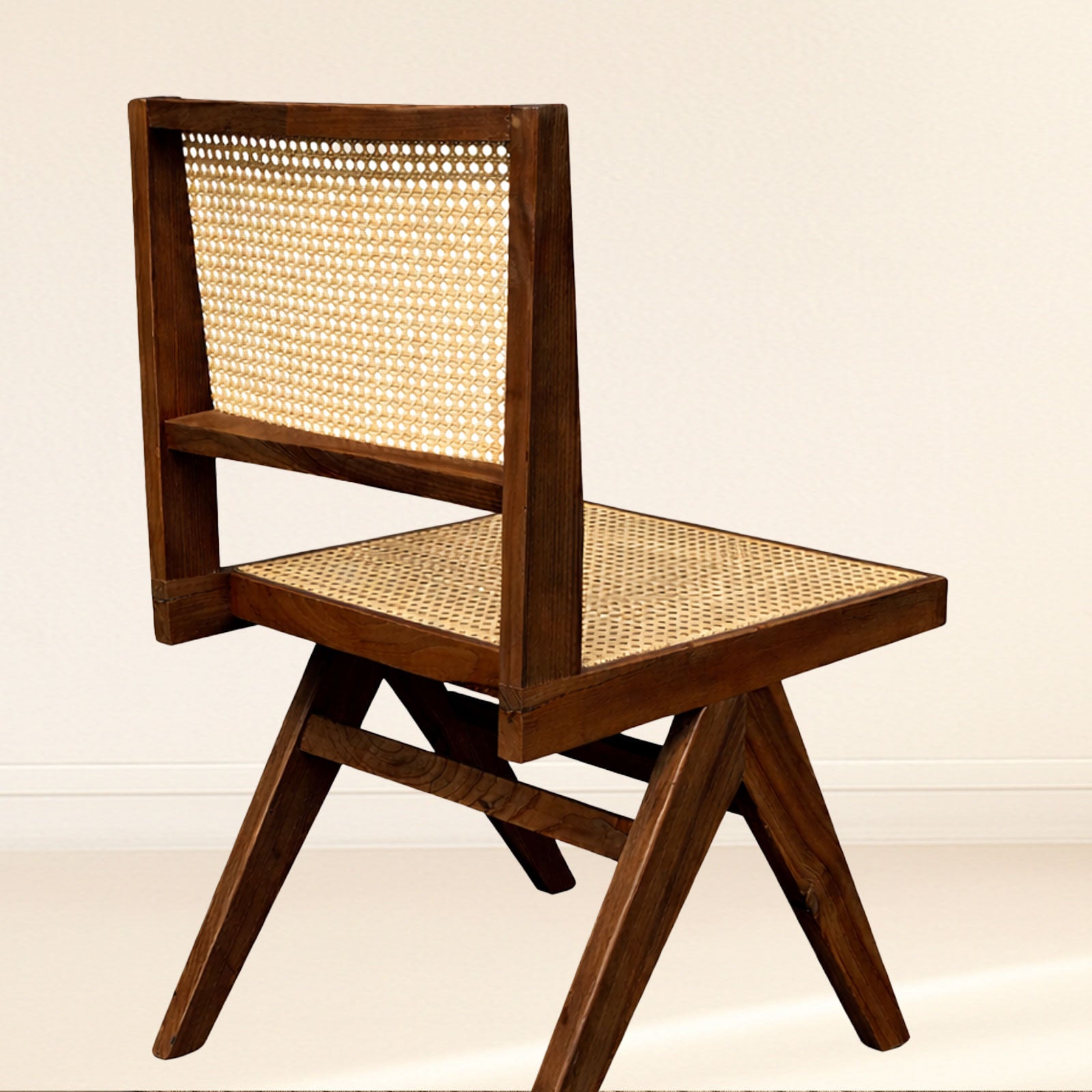 Livora One MOKU P804 北米産FAS級ホワイトアッシュ　無垢材　人口ラタン　ダイニングチェア　ナチュラル　ウォールナットブラウン　　アジアン　北欧風　カフェ　レストラン　