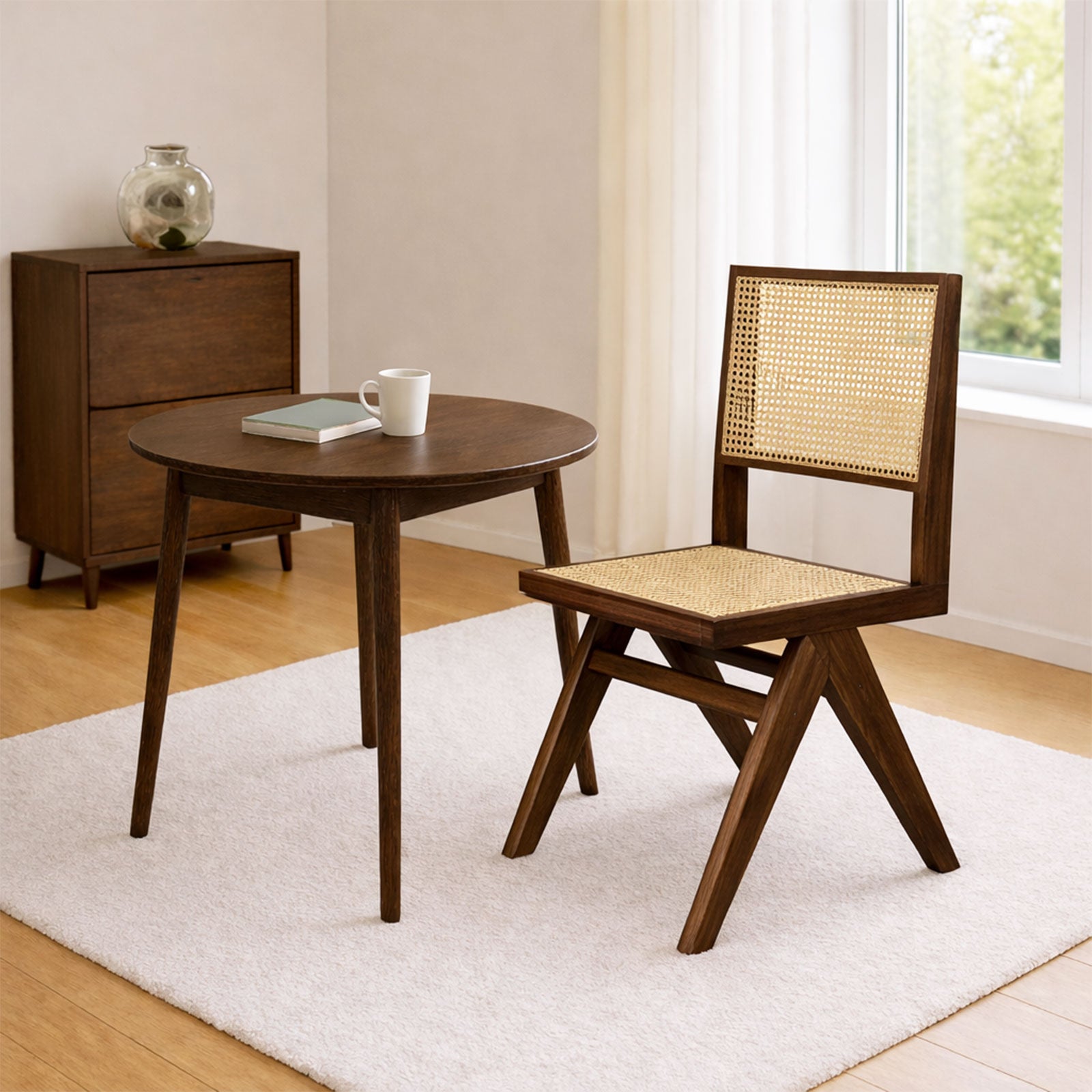 ダイニングチェア P804 2脚セット ホワイトアッシュFAS級天然無垢材