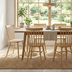 Livora One MOKU P807 北米産FAS級ホワイトアッシュ　無垢材　ダイニングチェア　ウィンザー　ウインザー　ナチュラル　ウォールナットブラウン　　アジアン　北欧風　カフェ　レストラン　おしゃれ　ベーシック　スタンダード　