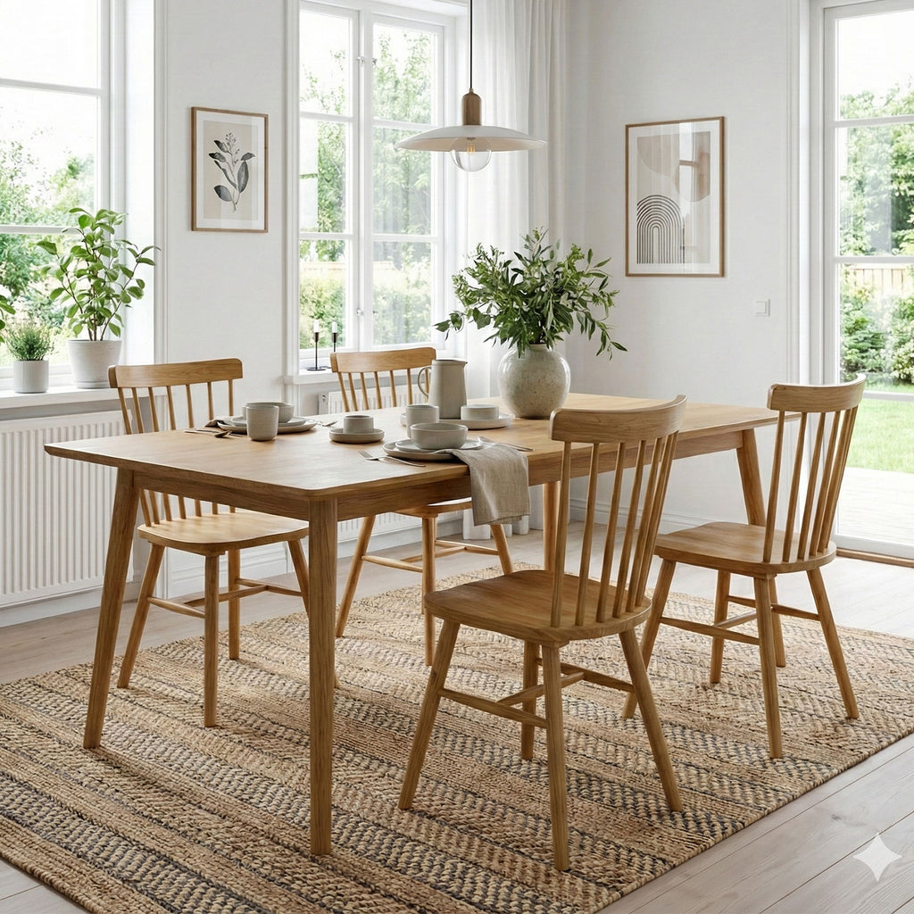 ダイニングチェア P807 ２脚セット ウィンザーチェア　ホワイトアッシュFAS級天然無垢材