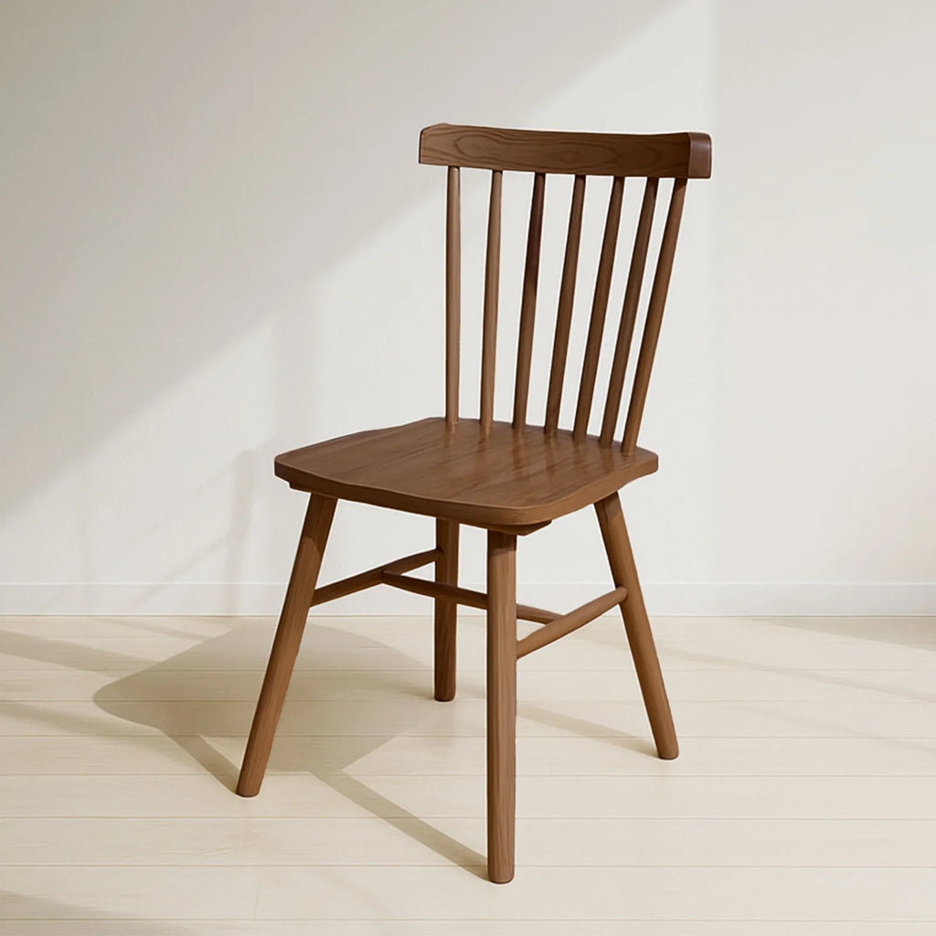 Livora One MOKU P807 北米産FAS級ホワイトアッシュ　無垢材　ダイニングチェア　ウィンザー　ウインザー　ナチュラル　ウォールナットブラウン　　アジアン　北欧風　カフェ　レストラン　おしゃれ　ベーシック　スタンダード　