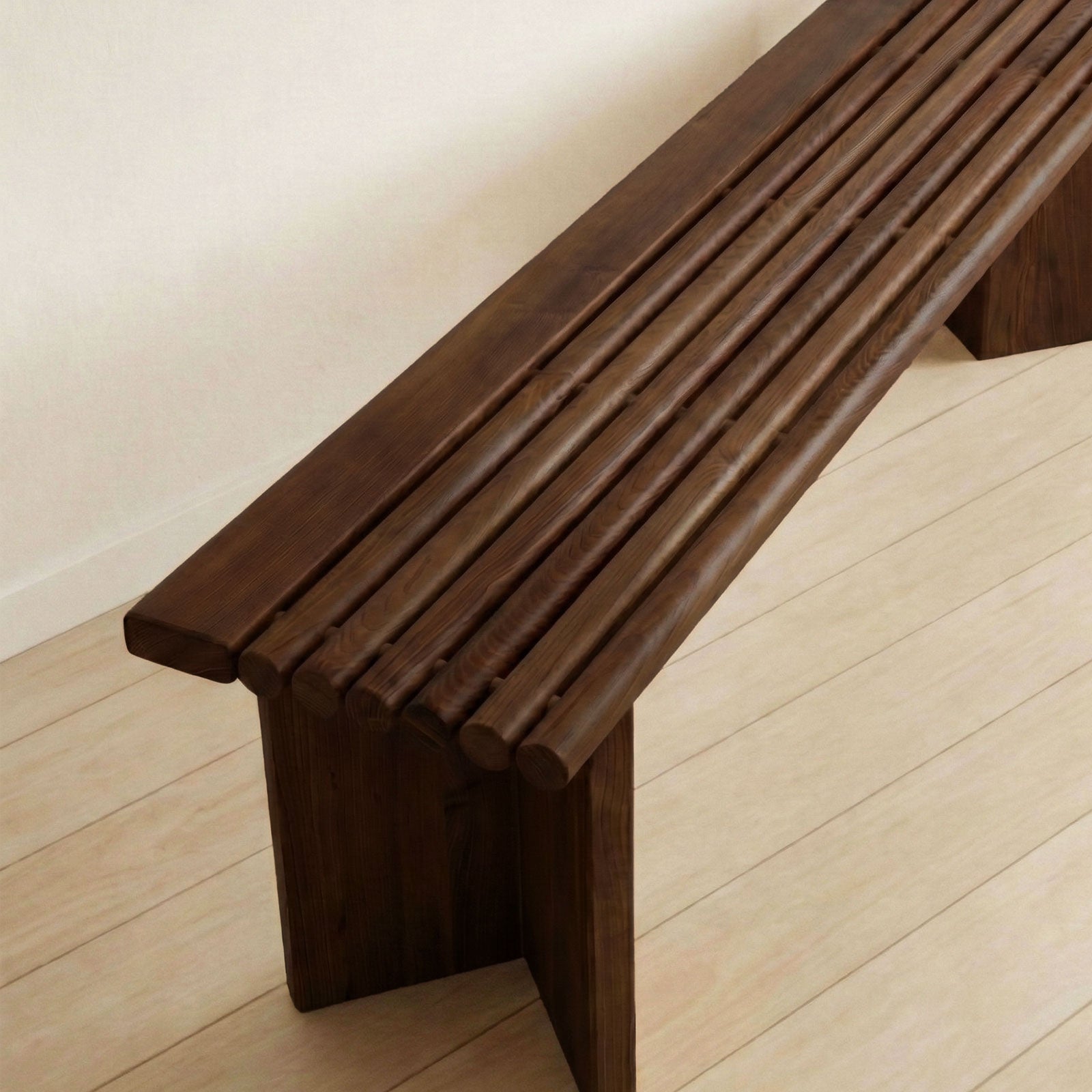 ベンチチェア P821  ホワイトアッシュFAS級天然無垢材