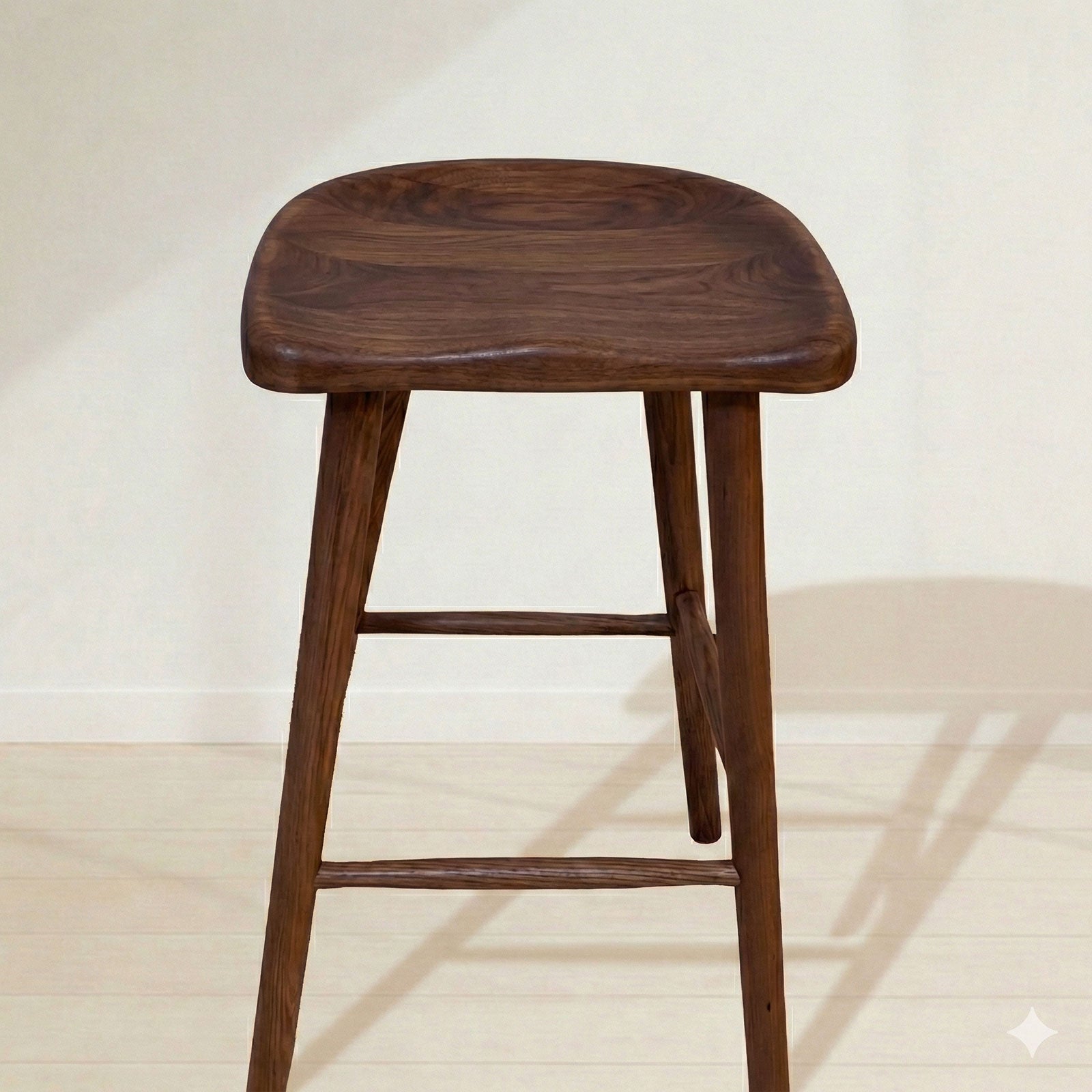 ハイスツール P824  ホワイトアッシュFAS級天然無垢材