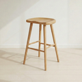 Livora One MOKU P824 北米産FAS級ホワイトアッシュ　無垢材　ダイニングチェア　ハイスツール　ナチュラル　ウォールナットブラウン　　アジアン　北欧風　カフェ　レストラン　おしゃれ　カウンター　高め