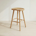 Livora One MOKU P824 北米産FAS級ホワイトアッシュ　無垢材　ダイニングチェア　ハイスツール　ナチュラル　ウォールナットブラウン　　アジアン　北欧風　カフェ　レストラン　おしゃれ　カウンター　高め