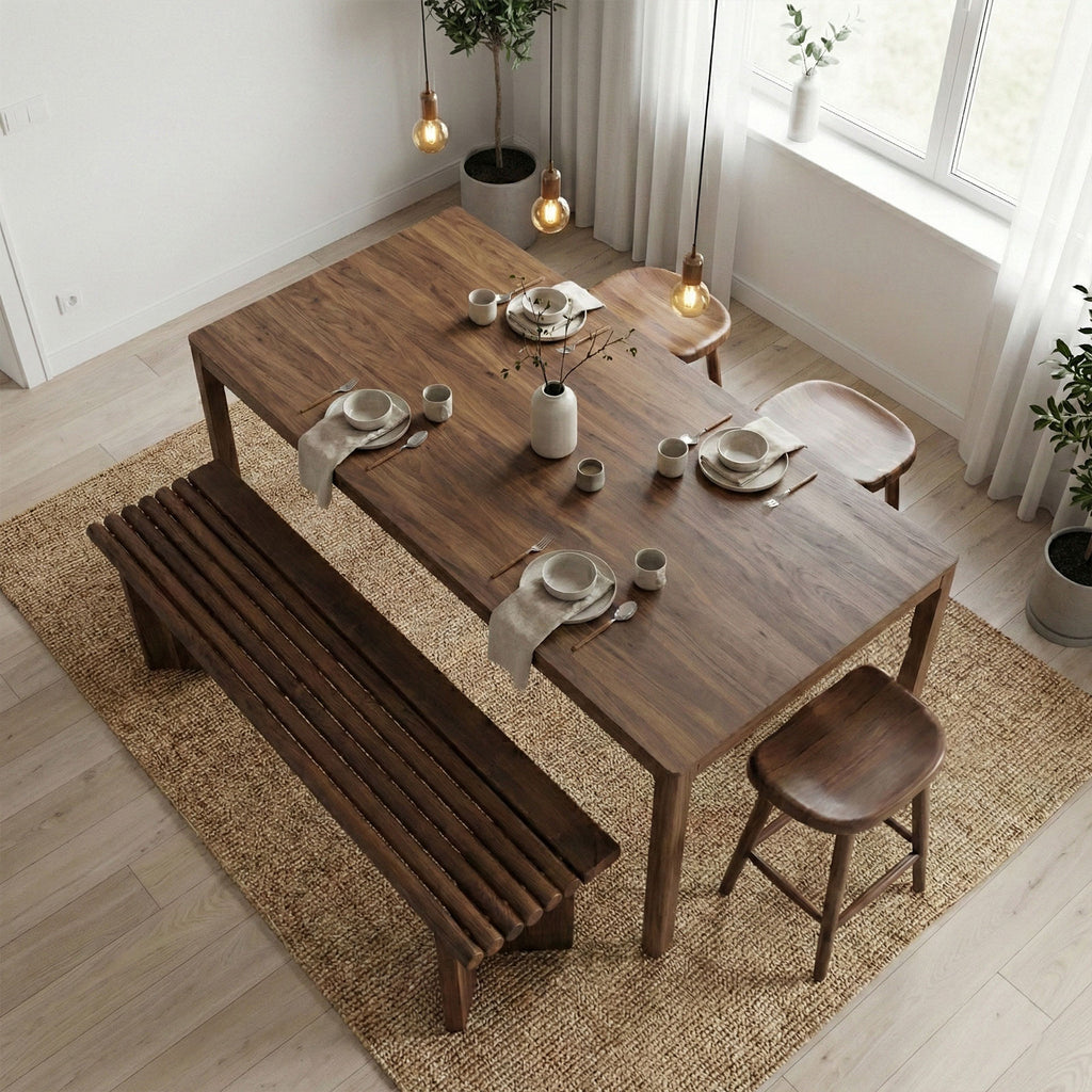 ロースツール P834  ホワイトアッシュFAS級天然無垢材