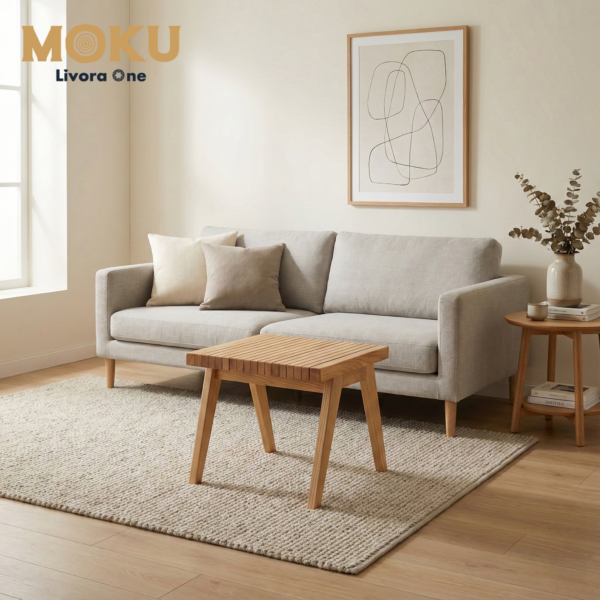 ベンチチェア P835／P835S  ホワイトアッシュFAS級天然無垢材