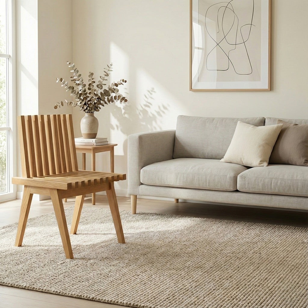 ベンチチェア P835／P835S  ホワイトアッシュFAS級天然無垢材