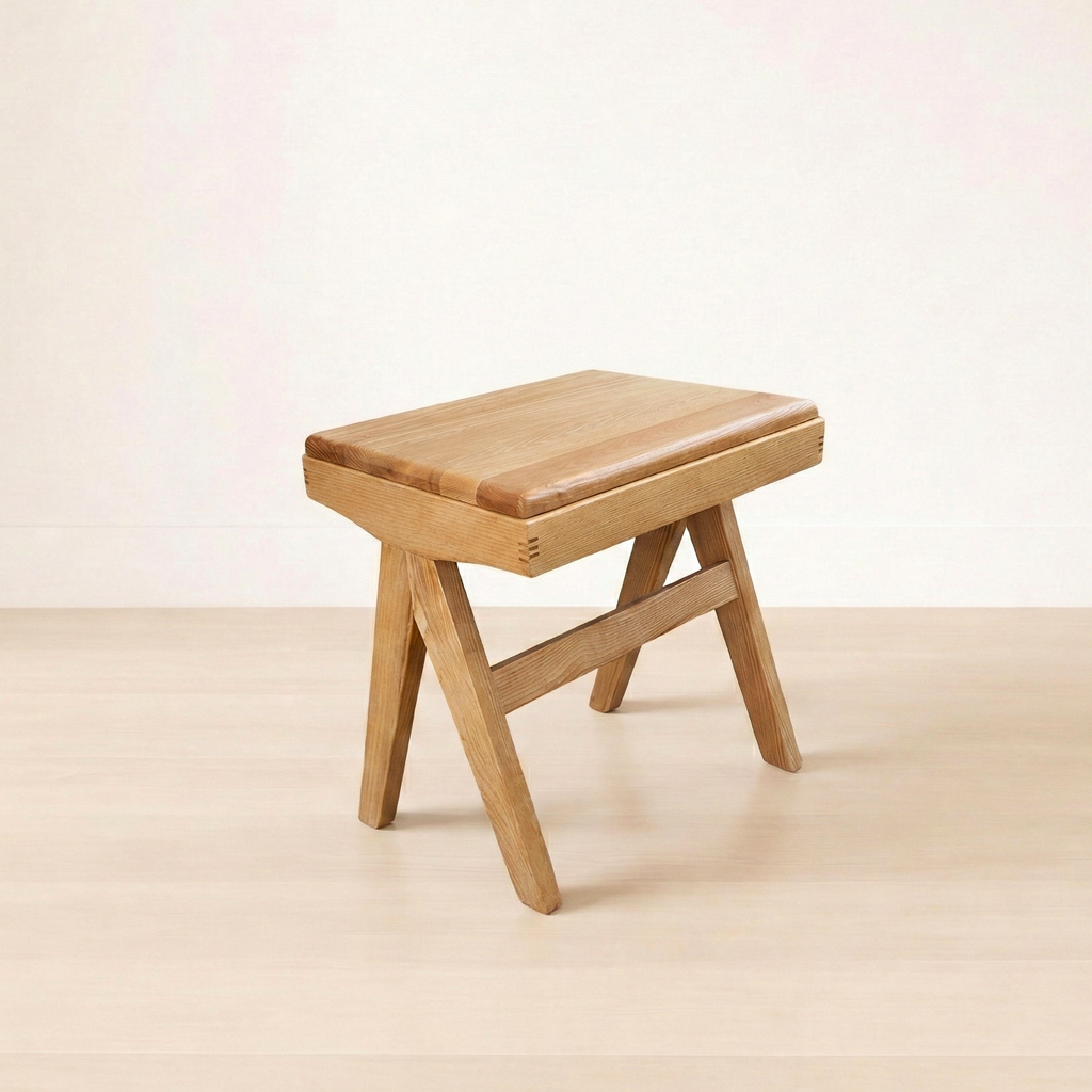 スツール P836  ホワイトアッシュFAS級天然無垢材