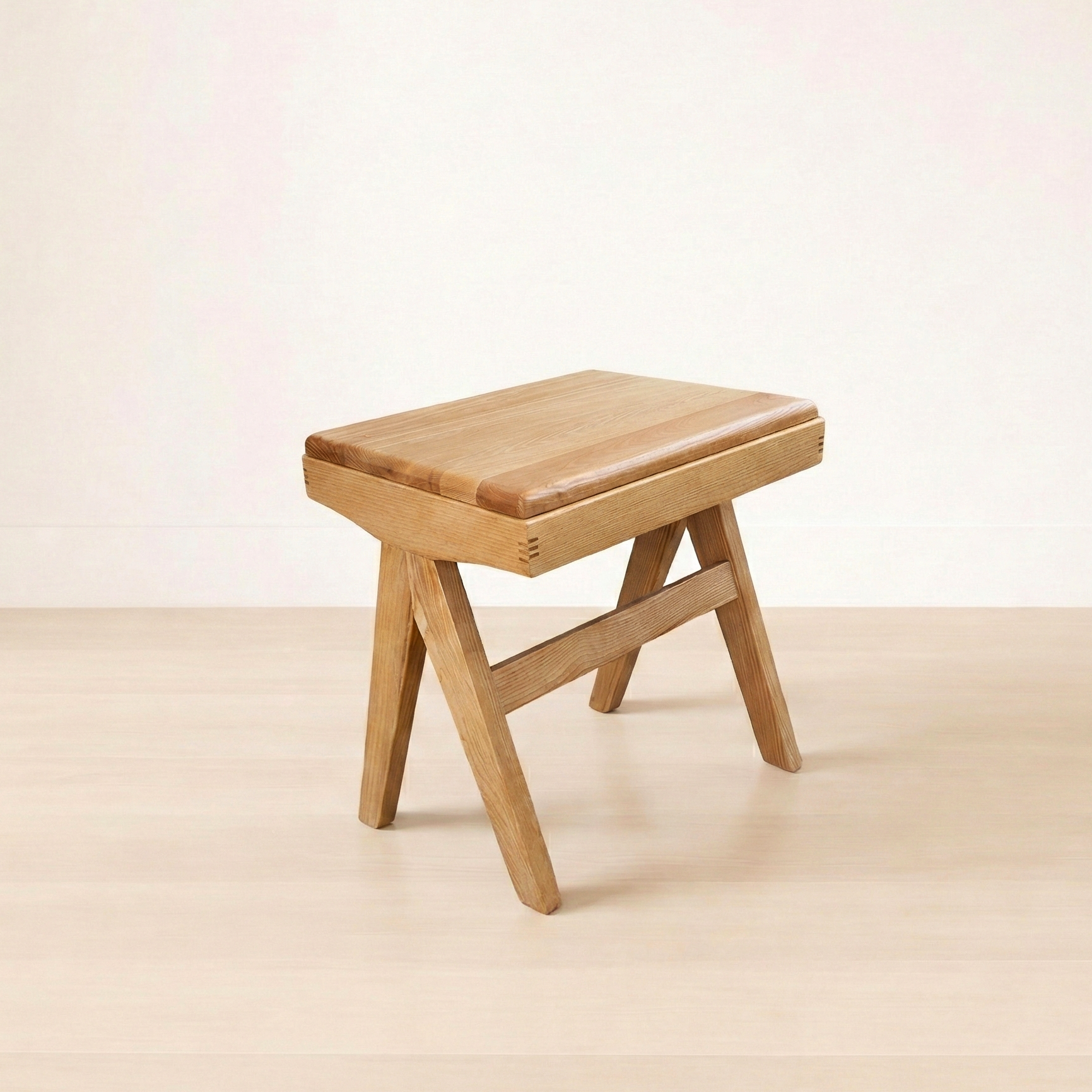 スツール P836  ホワイトアッシュFAS級天然無垢材