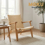 Livora One MOKU S801 北米産FAS級ホワイトアッシュ　無垢材　一人掛け　ラウンジチェア　リビングソファ　椅子　ドレッサー　玄関　ナチュラル　ウォールナットブラウン　和モダン　北欧風　和室　洋室に合う椅子