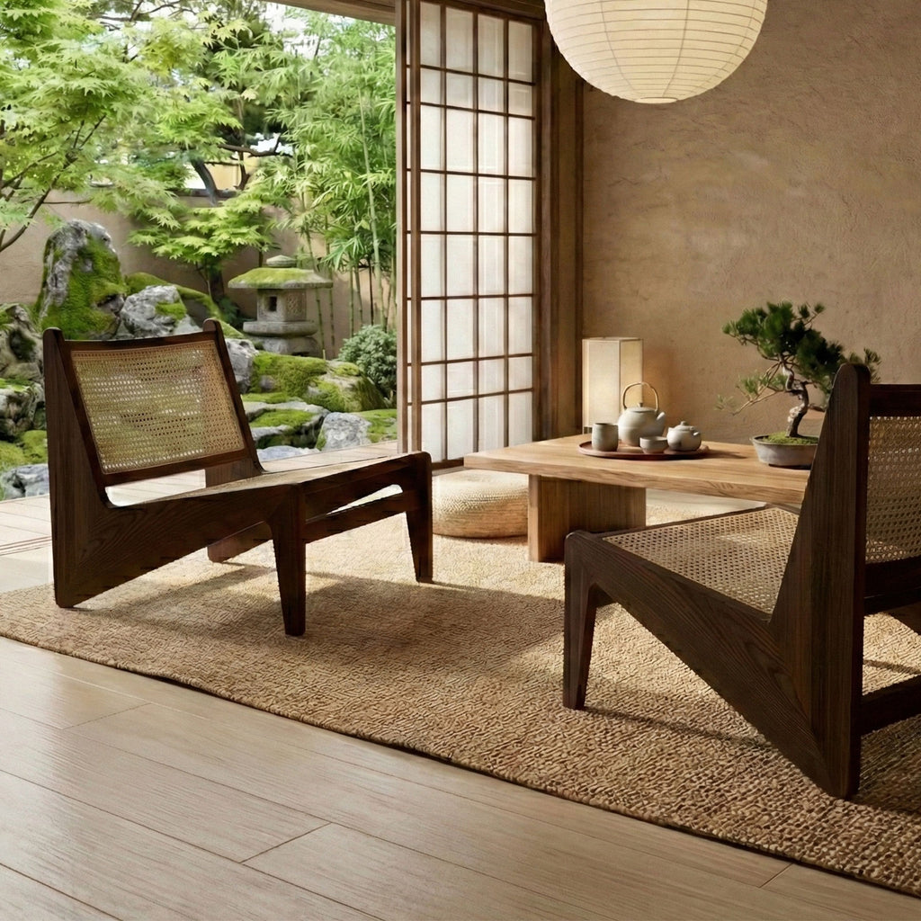 Livora One MOKU S802 北米産FAS級ホワイトアッシュ　人口ラタン　無垢材　ラウンジチェア　リラックス　リビング　ゆったり　大き目　くつろぐ　ナチュラル　ウォールナットブラウン　低め　アジアン　北欧風　リゾート　人気　和モダン　北欧風　和室　洋室に合う