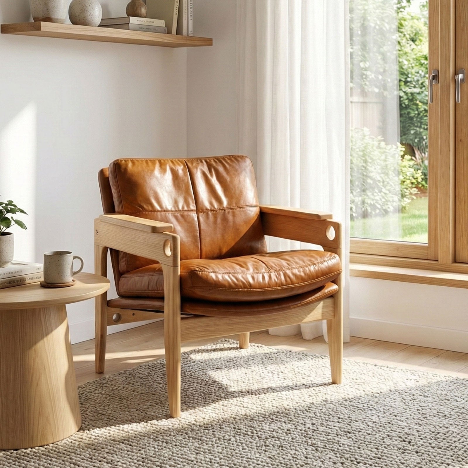 ラウンジチェア S810  ホワイトアッシュFAS級天然無垢材