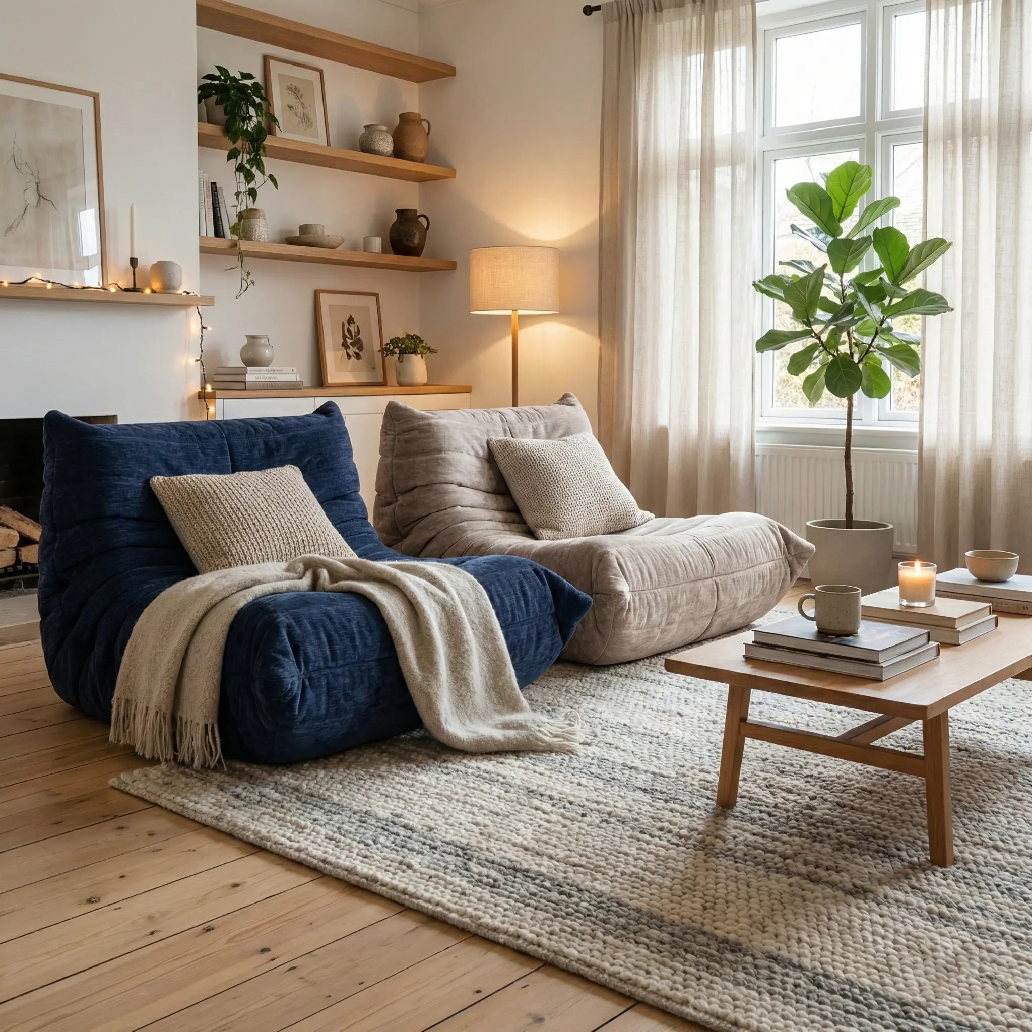 Livora One MOKU T205　リーンロゼ風1Pソファー　一人暮らし ファブリック フロストフランネル生地 　タフティング コーデュロイ ホワイト グレー マスタードイエロー オレンジブラウン ピンク　ネイビーブルー　グリーン　低め 　おすすめ　人気　北欧風　和室　洋室に合う