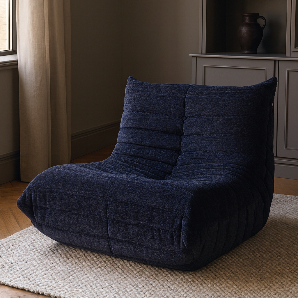 LUME リーンロゼ風ソファ 1人かけソファー T205 真空圧縮されたソファ 開封するとふくらんで元に戻るタイプ