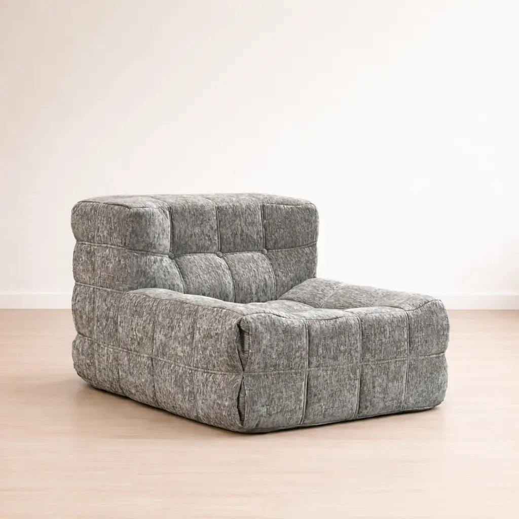 Livora One LUME　圧縮ロールソファ　リーンロゼ・ロゼカシマ風　軽量　一人用　グレー