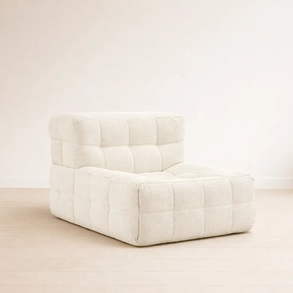 Livora One LUME　圧縮ロールソファ　リーンロゼ・ロゼカシマ風　軽量　一人用　ホワイト