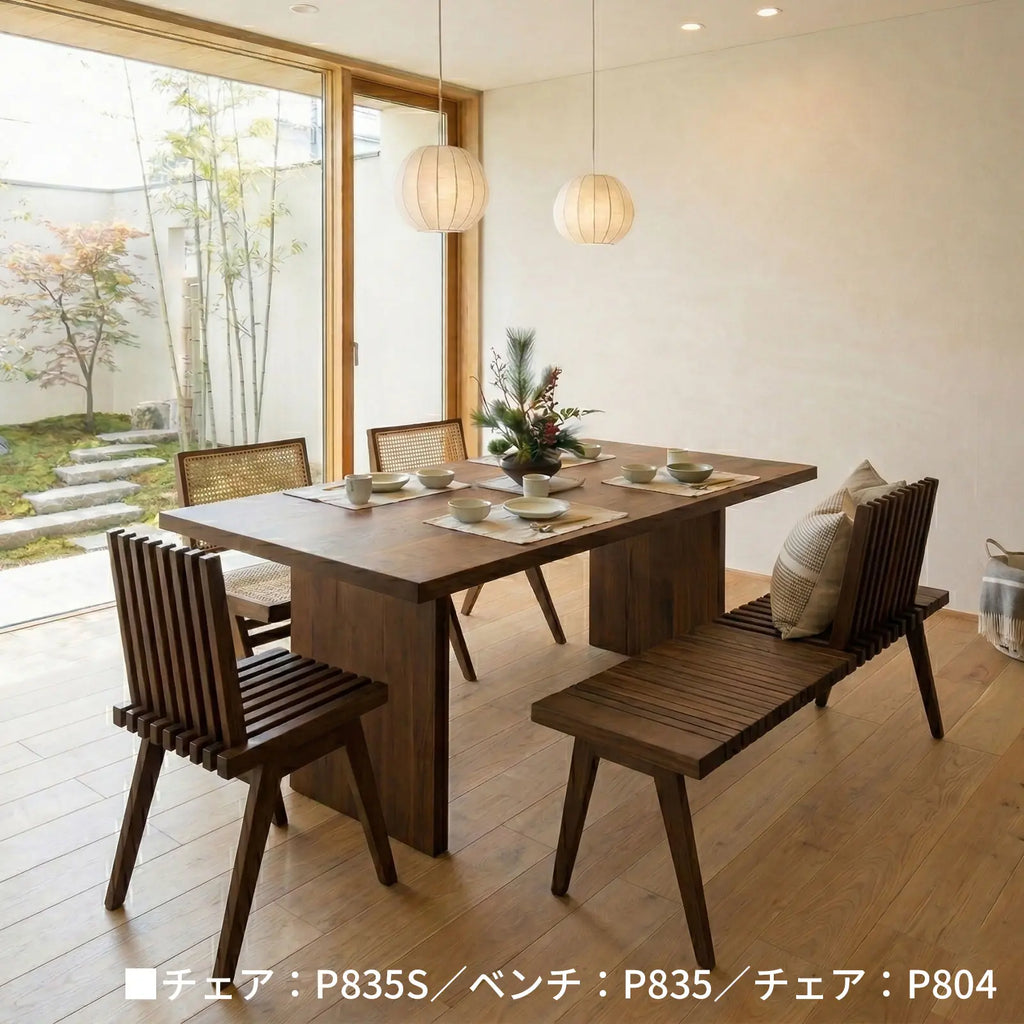 Livora One MOKU P835S 背もたれ付きスツール ダイニングチェア ベンチ サイドテーブル 花台 木製 ホワイトアッシュ無垢材 ナチュラル オーク ウォールナット ブラウン 北欧風 カフェ 和室 おしゃれ　